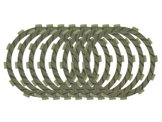 tarcze sprzęgłowe kawasaki kx 250d1/d2`85-86, kx 500b1/b2`85-86 (ebs4459)